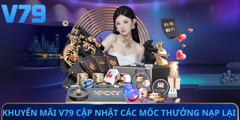 Khuyến mãi V79 cập nhật các mốc thưởng nạp lại